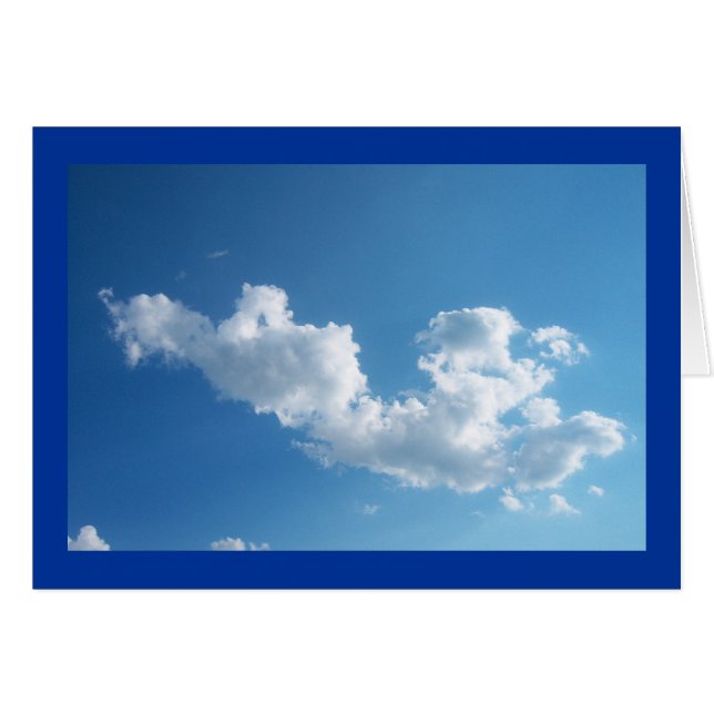 Tarjeta compasiva de la nube (Anverso (Horizontal))