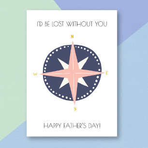 Tarjeta Compass Funny Father's Day Card