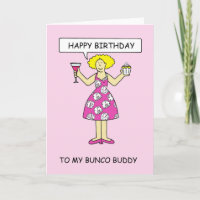 Compinche de Bunco del feliz cumpleaños