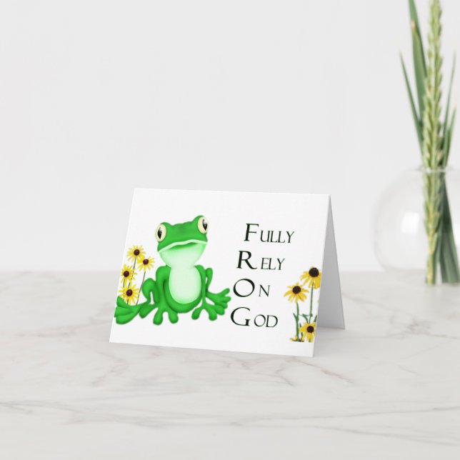 Tarjeta Completamente confiado - Notecards (Anverso)