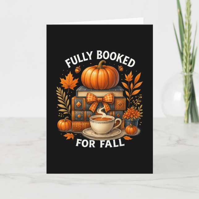 Tarjeta Completamente Reservado Para Libros De Otoño Calab (Anverso)