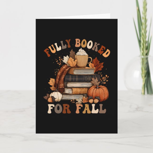 Tarjeta Completamente Reservado Para Otoño Libros 1  (Anverso)