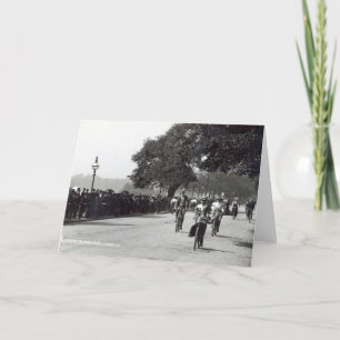 Tarjeta Completando un ciclo en Hyde Park, c.1910