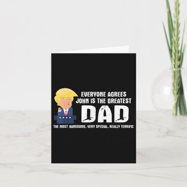 Tarjeta Cómplices de Trump diciendo la mejor cita de papá  (Anverso)