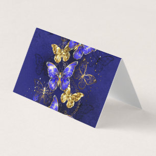 Tarjeta Composición con mariposas de zafiro