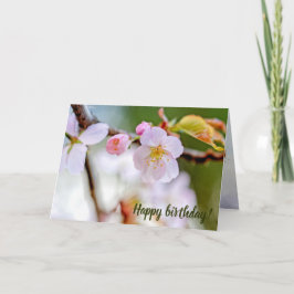 Tarjeta Composición Floral Natural De Las Flores De Sakura