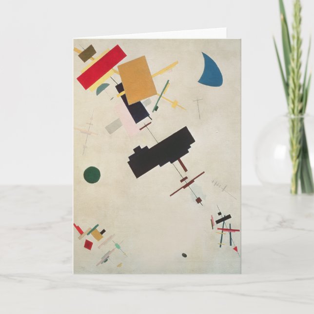 Tarjeta Composición No.56, 1936 de Suprematist (Anverso)