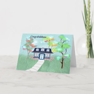 Tarjeta Compra de Nueva Casa en un Diseño Mágico