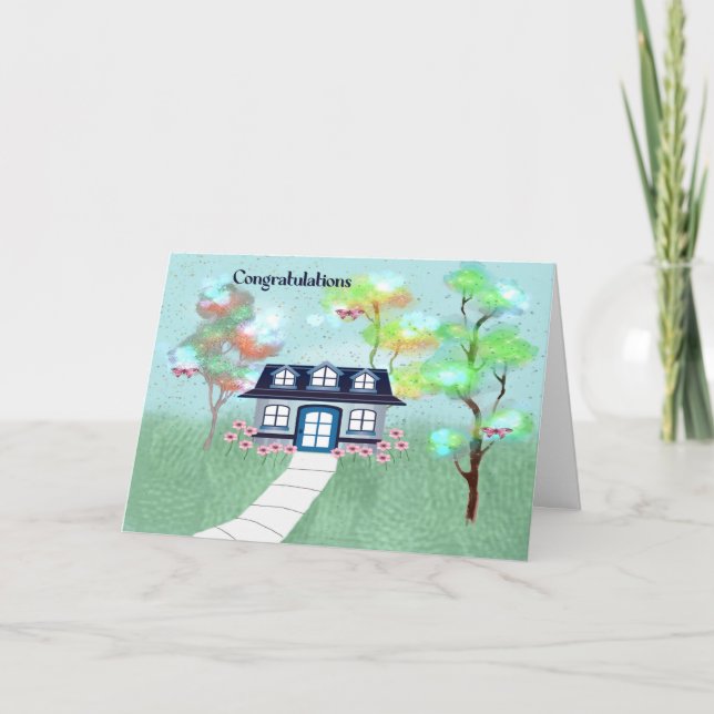Tarjeta Compra de nueva vivienda en un diseño mágico (Anverso)