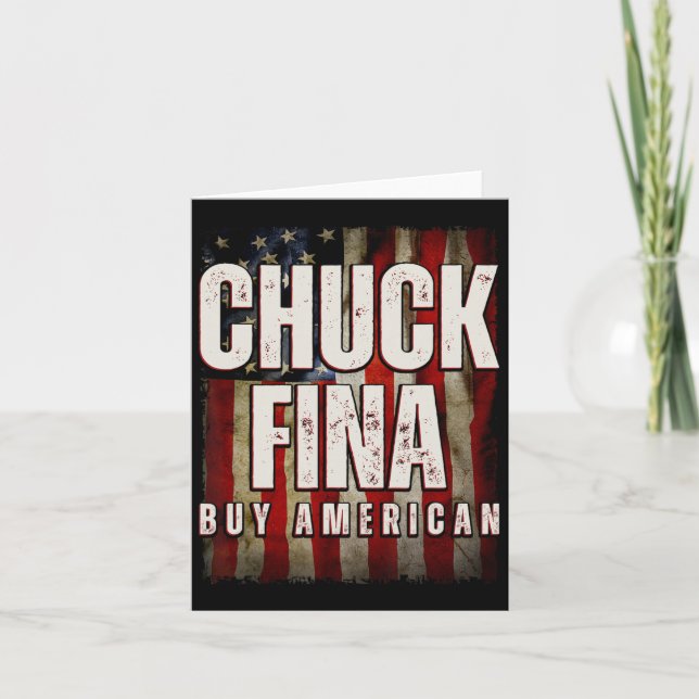 Tarjeta Comprar el Día de la Liberación Comercial de Chuck (Anverso)