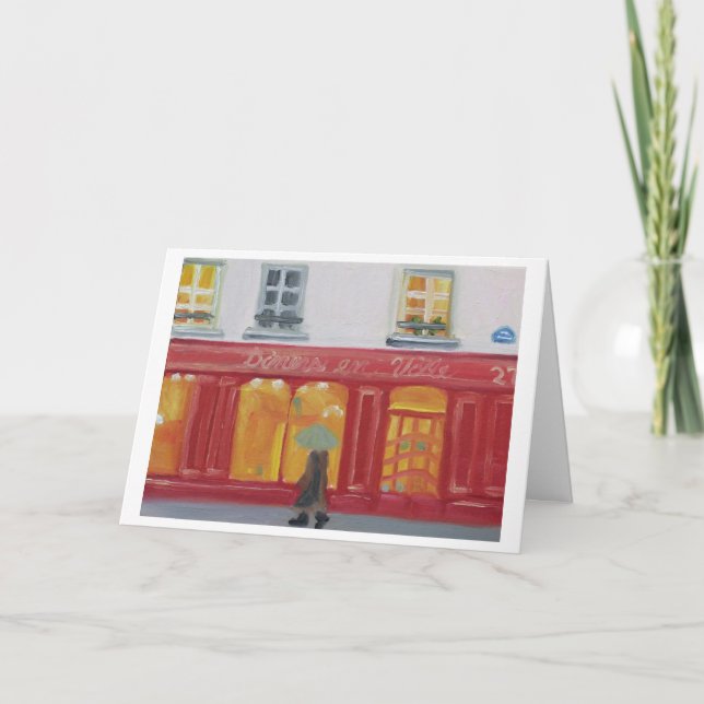 Tarjeta "Compras de la ventana en 27 la ruda de Varenne " (Anverso)