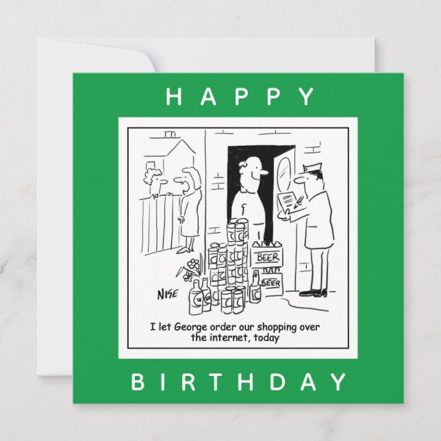 Tarjeta Compras en línea para Personalizado de cerveza (Anverso)