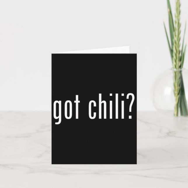Tarjeta Comprendieron a Chili Funny Bbq Cook (Anverso)