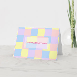Tarjeta Comprobadores de primavera de Pastel