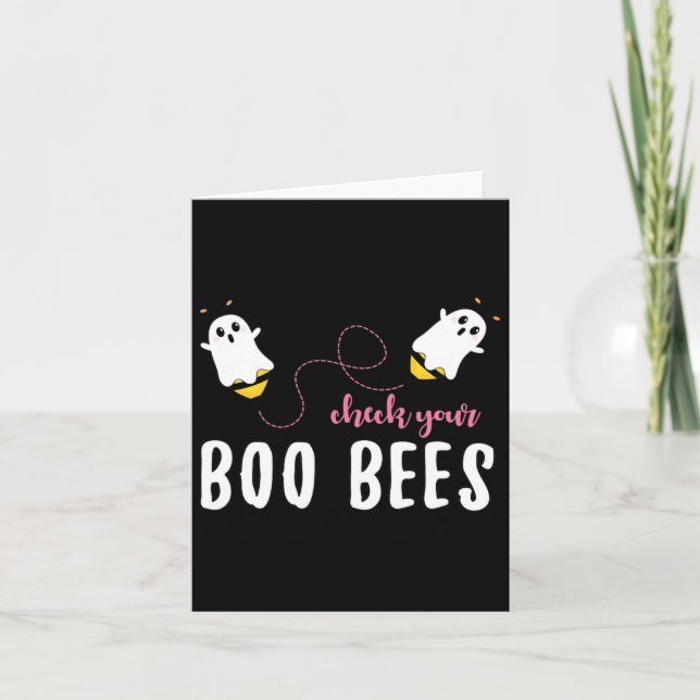 Tarjeta Comprobar sus abejas boinas Octubre Avisos sobre e (Anverso)