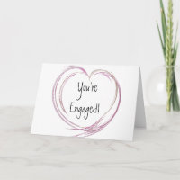 Compromiso abstracto rosado del corazón