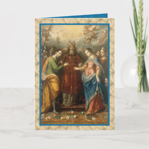 Tarjeta Compromiso católico oración religiosa Vintage 
