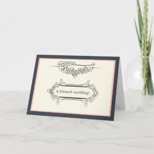 Tarjeta Compromiso de boda islámico elegante bismillah