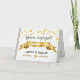 Tarjeta Compromiso personalizado con el corazón 