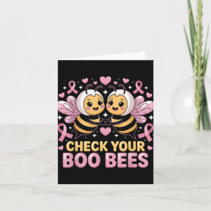 Tarjeta Compruebe que sus abejas cuelgan del cáncer de mam