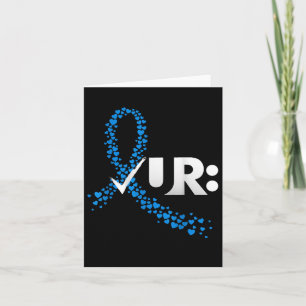 Tarjeta Compruebe su conciencia sobre el cáncer colorrecta