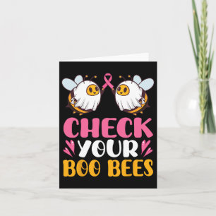 Tarjeta Compruebe sus abejas Boo Sensibilización sobre el 