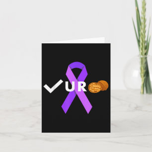 Tarjeta Compruebe sus nueces y compruebe su cáncer testicu
