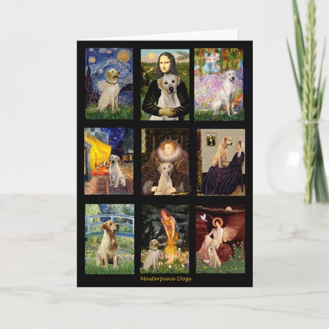 Tarjeta Compuesto del laboratorio amarillo de arte famoso (Anverso)