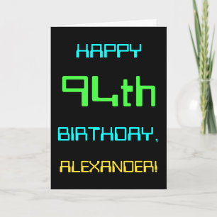 Tarjeta Computación digital divertida tema 94 cumpleaños