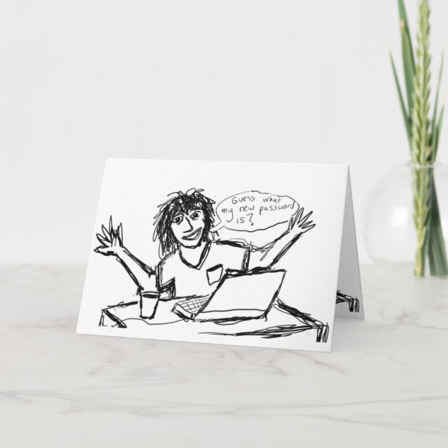 Tarjeta Computer Nerd Humorous (Anverso)