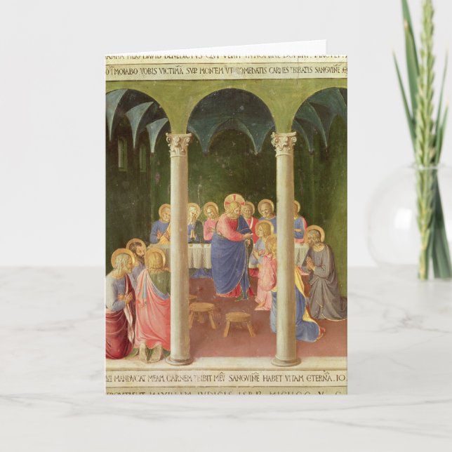 Tarjeta Comunión de los apóstoles, 1451-53 (Anverso)