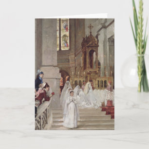 Tarjeta Comunión en la Iglesia de la Trinidad, 1877