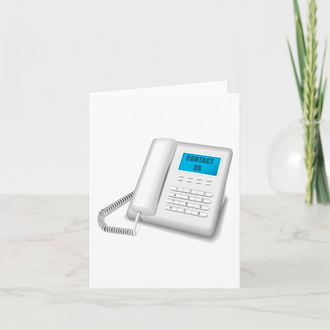 Tarjeta Comuníquese con nosotros por teléfono (Subido por el creador)