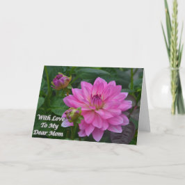 Tarjeta Con amor a mi estimada mamá