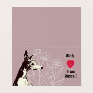 Tarjeta Con amor de tu Whippet