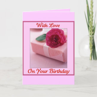 Tarjeta Con amor en tu cumpleaños