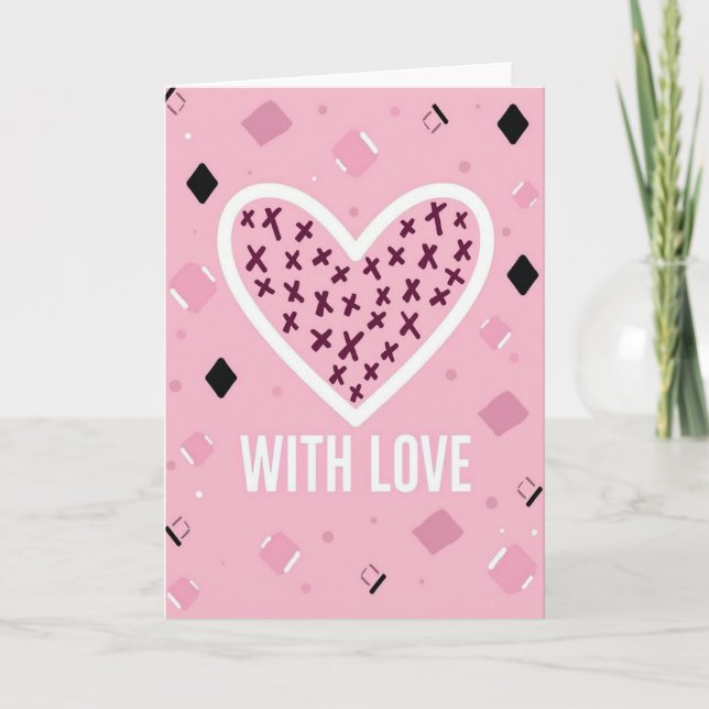 Tarjeta Con Amor Sincero (Anverso)