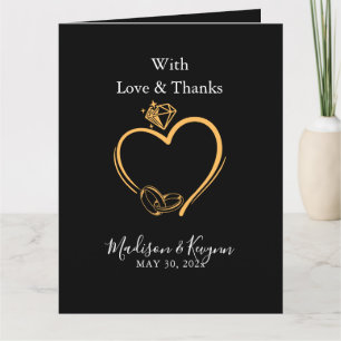 Tarjeta Con Amor Y Gracias Boda