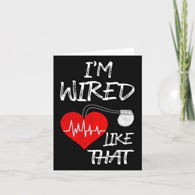 Tarjeta Con Cable Como Aquel Pacemaker Chiste Con Concienc (Anverso)