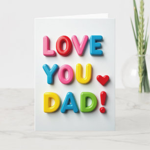 Tarjeta con Carta para el Día del Padre