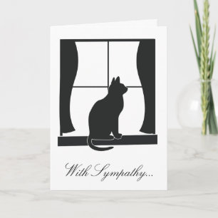 Tarjeta Con compasión por la pérdida de tu gato