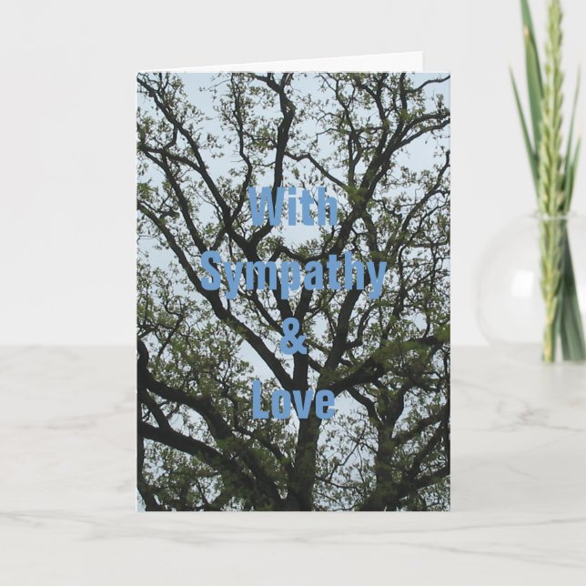 Tarjeta Con condolencia y amor (Anverso)