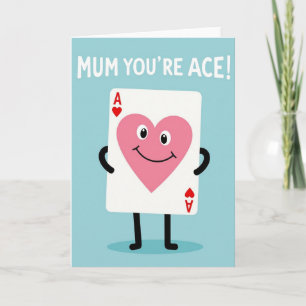 Tarjeta con corazón del Día de la Madre