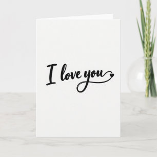 Tarjeta con Corazón Escrito a Mano 'Te Amo'