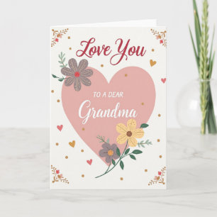 Tarjeta con corazón y guión del Día de la Madre má
