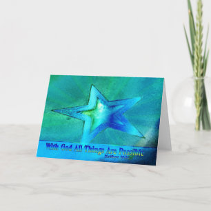 Tarjeta Con dios todas las cosas son posibles
