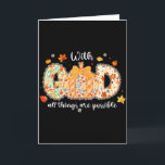 Tarjeta Con Dios Todas las Cosas Son Posibles Otoño Cristi<br><div class="desc">Con Dios Todas las Cosas Son Posibles Otoño Cristiano</div>