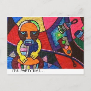 tarjeta con diseño africano