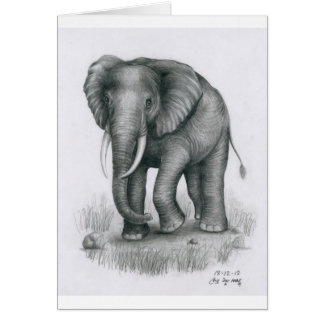 Tarjeta con el elefante de Vannak Anan Prum