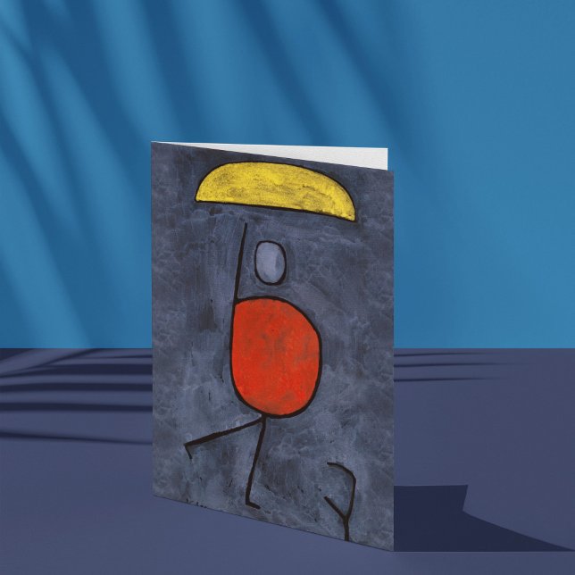Tarjeta Con el paraguas de Paul Klee, arte abstracto (Subido por el creador)